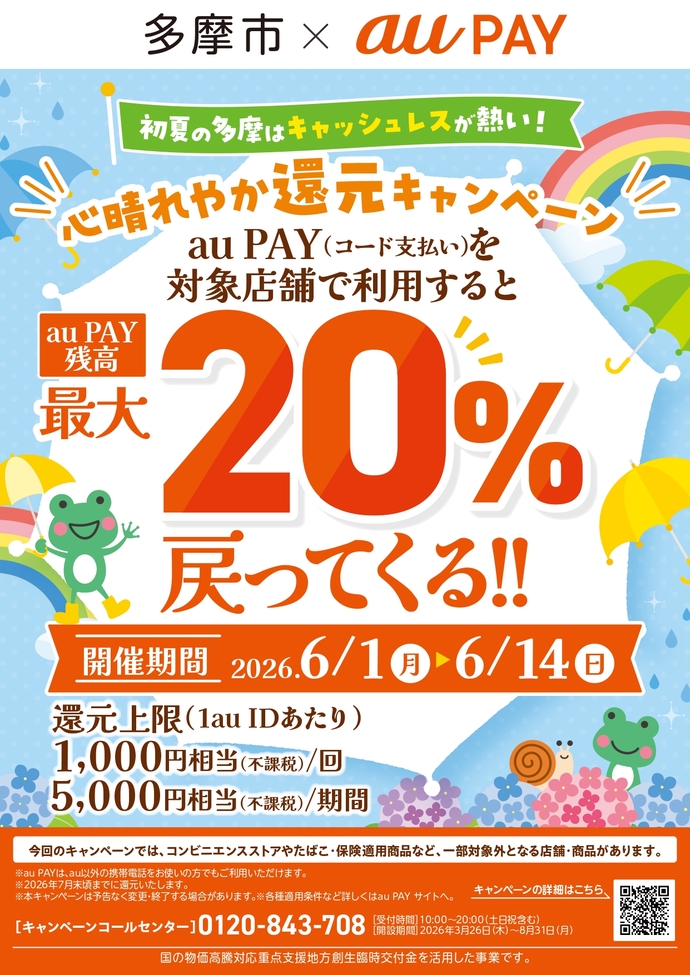 キャッシュレスでGO!GO!多摩(第7弾)